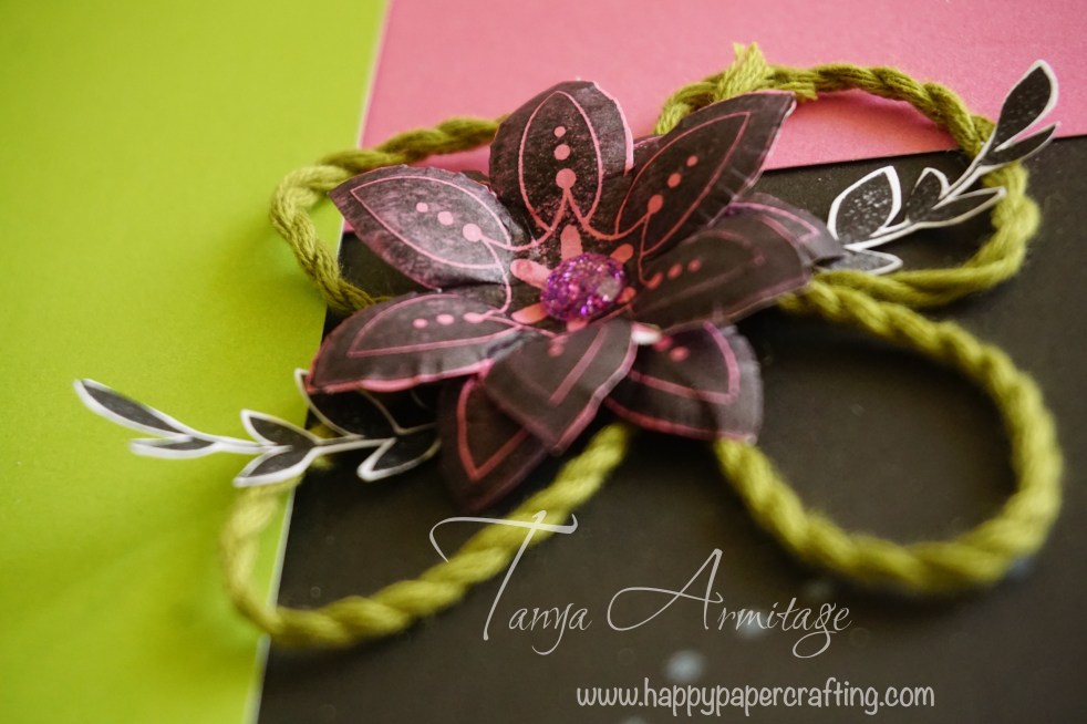 layered embossed flower close up CTMH