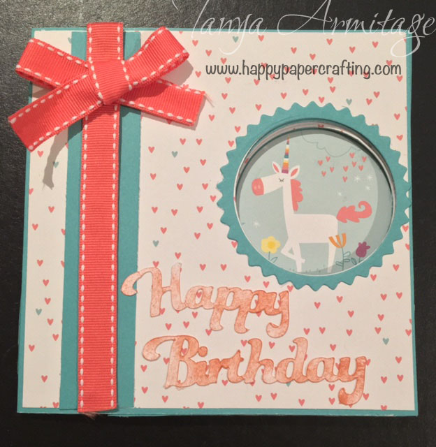 Peek-A- Boo card using CTMH little dreamer paper packet