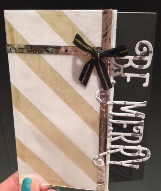 Be Merry Silver and Gold CTMH card